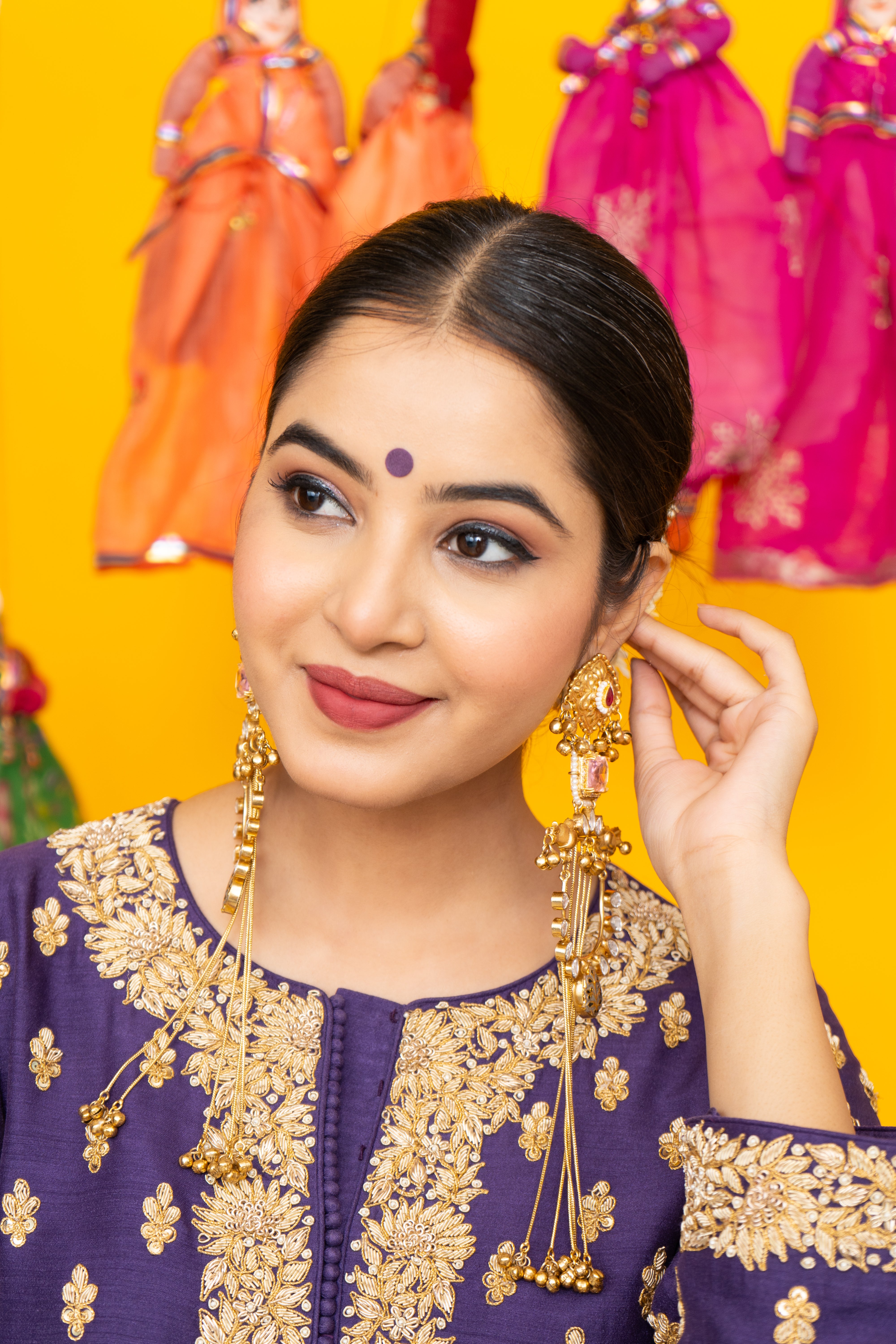 Mehreen Kasmiri Long earings